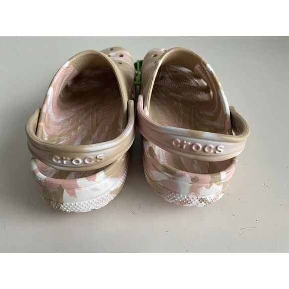 Crocs Classic Marbled Tie Dye Clogs Unisex Men’s Sz 10 Women’s 12 Chai Pink NEW - Picture 4 of 9